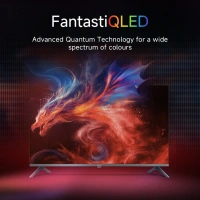 XIAOMI F Pro 138 cm (55 inch) QLED Ultra HD (4K) Smart Fire TV with 34W Box Speakers | Dolby Surround Sound| 32GB Storage | Filmmaker Mode| Alexa | Mi TV - F Pro