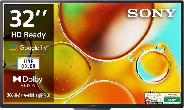 Sony BRAVIA 80 cm (32 inches) HD Ready Smart LED Google TV KD-32W835 (Black)