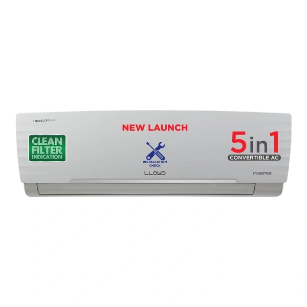 LLOYD 1.5 TON 3 STAR INVERTER SPLIT AC (GLS18I3LWSBA) (5050W) with Kit with 5 YEAR Comprehensive Warranty