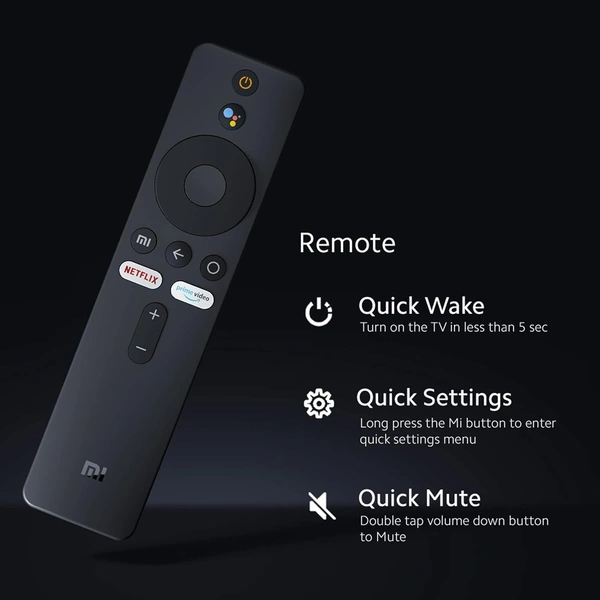 XIAOMI Mi 138.8 cm (55 inches) 5X Series 4K LED Smart Android TV with Dolby Vision & 40W Dolby Atmos (Grey) - 5X