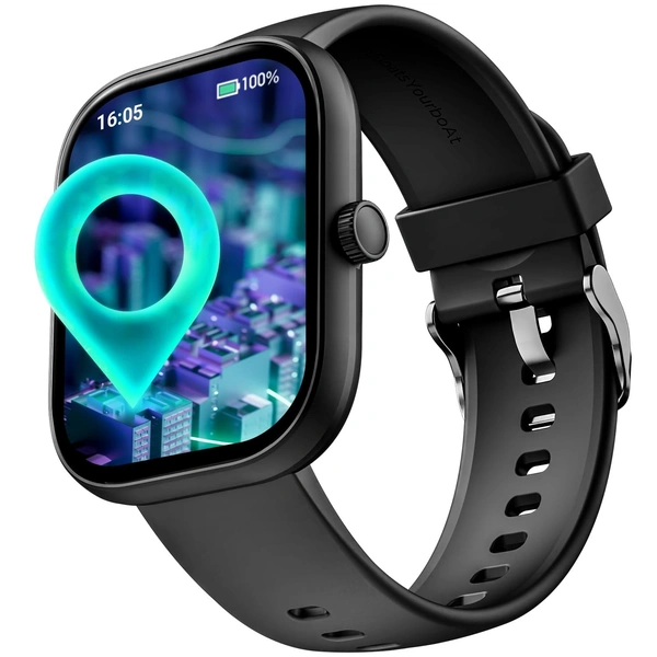 Boat Wave Sigma 3 w/Turn-by-Turn Navigation, 2.01" HD Display, Bluetooth Calling, Crest+ OS, QR Tray, Watch Face Studio, Coins, Emergency SOS Smart Watch for Men & Women