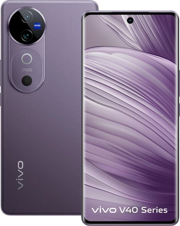 Vivo V40 5G Smartphone (Lotus Purple, 12GB RAM, 512GB Storage)
