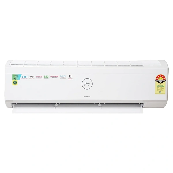 Godrej1.5 Ton 5 Star Inverter Split AC Copper, Anti-Dust Filter, SIC 18ITC5-WWR, White