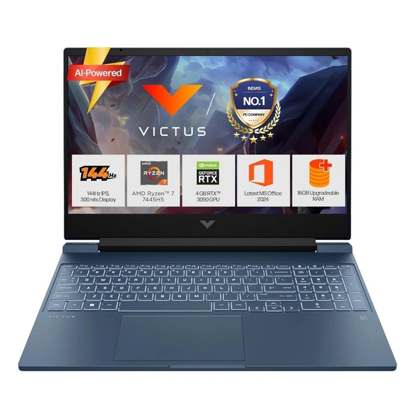 HP VICTUS 15S-FB 3120AX R7-7445HS(16GB/512GB/6GB 3050/WIN11+MSO/BLUE-15.6")