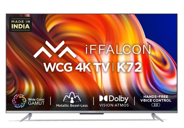 iFFALCON iffalcon by TCL 43" android tv 4k bezel less(k72) metal body - 43K72