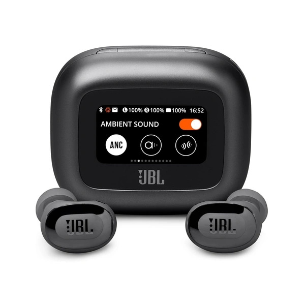 JBL New Launch Live Buds 3 TWS,Hi-Res Audio True ANC Earbuds,Smart Case with Touch Display,40H Playtime,Wireless Charging, 6 Mic,Multipoint Connection,IP55 Proof, Headphones App,Personi-Fi 3.0