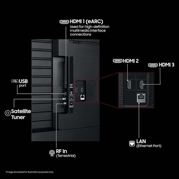 Samsung 55" crystal 4k infinity Vision Smart UHD LED TV 2025 (UA55UE84AFULXL) - UA55UE84AFULXL