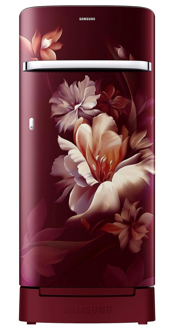 SAMSUNG 189 L Direct Cool Single Door 5 Star Refrigerator  (Midnight Blossom Red, RR21C2H25RZ/HL)