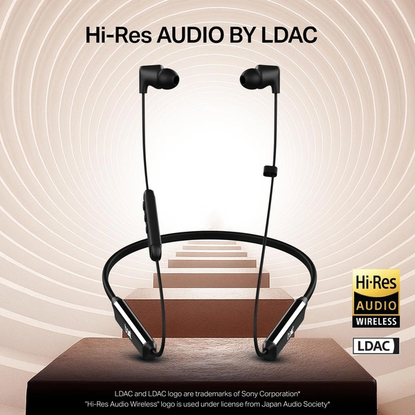 Boat Rockerz Trinity Grande, 150H Battery, Hi Res Audio by LDAC, Dual Pair, ENx Tech, Stream Ad Free Music via App Support, Bluetooth Neckband, Wireless with Mic Earphones