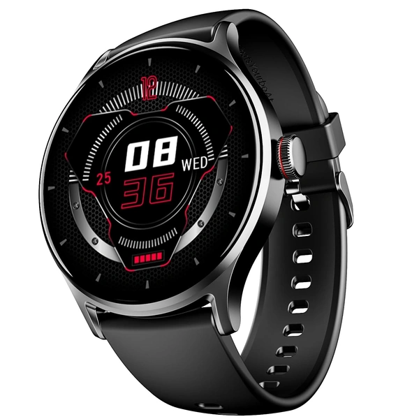 Boat Lunar Vista w/Large 1.52" (3.8 cm) AuraVue Display, AOD, 550 Nits Brightness, Functional Crown,100+ Sports Mode, Heart Rate & Sp02 Monitoring, Fitness Smart Watch for Men & Women