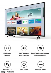 XIAOMI Mi 80 cm (32 inches) HD Ready Android Smart LED TV 4A| - 4A