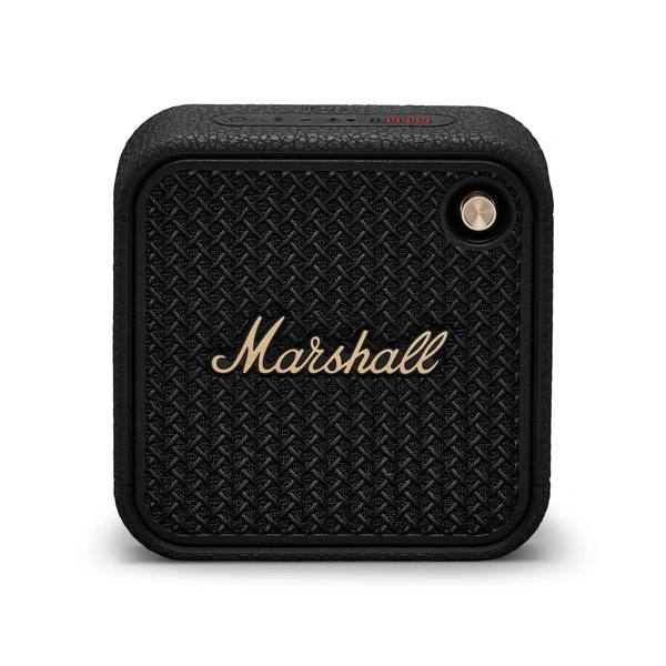  Marshall Willen Portable Bluetooth Speaker with 17+ Hours of Portable Playtime, Dust & Waterproof (IP67) - Black & Brass