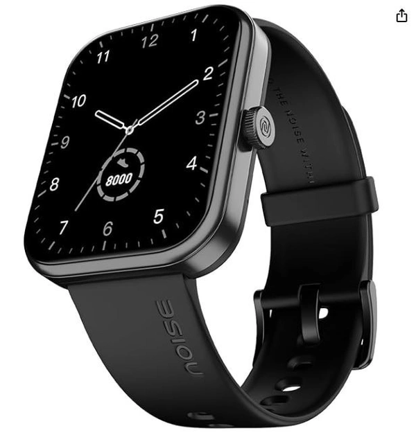 Noise Pulse 2 Max 1.85" Display, Bluetooth Calling Smart Watch, 10 Days Battery, 550 NITS Brightness, Smart DND, 100 Sports Modes, Smartwatch for Men and Women (Jet Black)