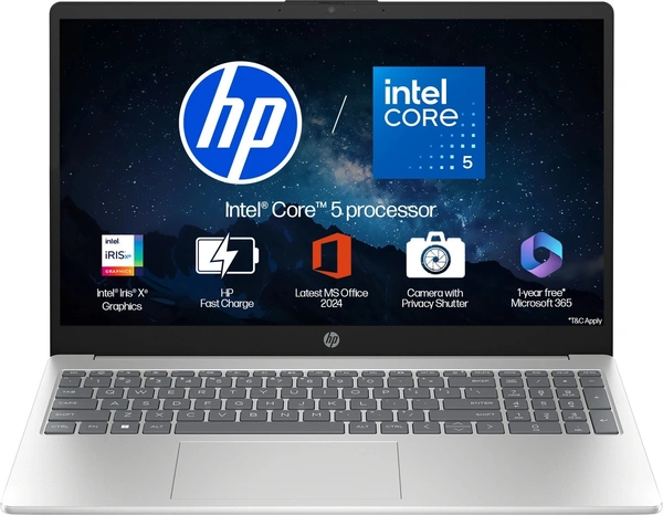 HP LAPTOP 15-FD0682TU CORE 5-120U-14TH GEN/16GB/512GB/15"/win11/ms office