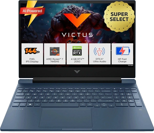 HP LAPTOP- Victus FB3122AX -R7-744H/16GB/512GB/4GB 2050/WIN11/MS OFFICE