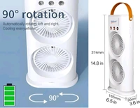 CoolBreeze USB Portable Cooling Fan with Remote Control, Rotatable with water Tank Mini Air Cooler!