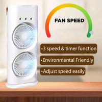 CoolBreeze USB Portable Cooling Fan with Remote Control, Rotatable with water Tank Mini Air Cooler!
