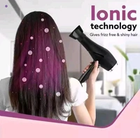AEROVIBE Professional Hair Dryer, 1800W, Dual Air Flow, Heat and Cool Settings, Black