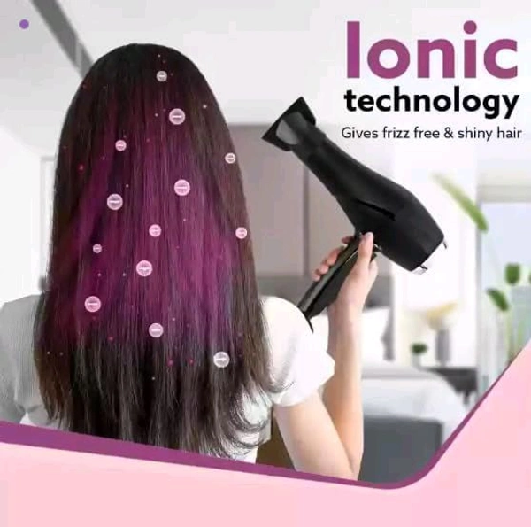 AEROVIBE Professional Hair Dryer, 1800W, Dual Air Flow, Heat and Cool Settings, Black