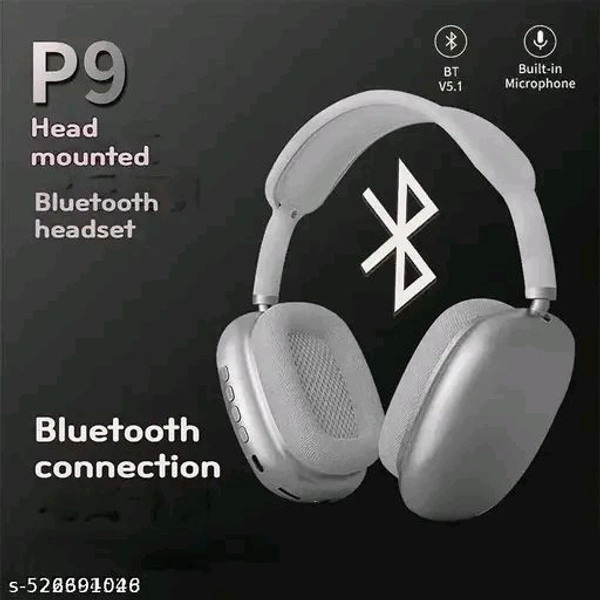 AURAFLEX P9 Pro+ Wireless Over-Ear Headphones, Green, Cushioned Earpads, Multi-Function Controls!