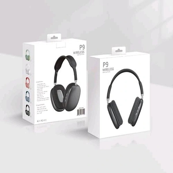 AURAFLEX P9 Pro+ Wireless Over-Ear Headphones, Green, Cushioned Earpads, Multi-Function Controls!