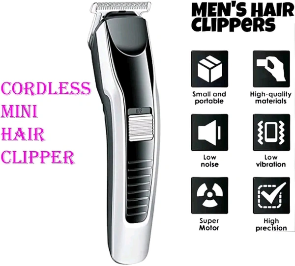 SR Mart HTCC AT-538 Professional Hair Clipper & Beard Trimmer – T-Blade Design, Rechargeable & Cordless!