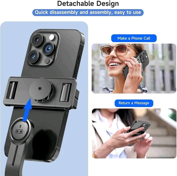 SNAPVUE S3-L 3-in-1 Selfie Stick Tripod – Detachable LED Light & Wireless Remote, Extendable Stand for iPhone, Vlogging, Travel & More