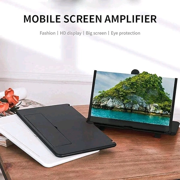VISIONMAX 3D HD Mobile Screen Glass Magnifier Enhance Your Viewing Experience with Screen Amplifier Perfect for Movies, Gaming, and Reading