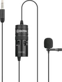 BOYA BY-M1 Pro Lavalier Condenser Microphone – Omnidirectional Mic with 20 Ft Cable for Smartphones, Cameras, Audio Recorders & Laptops
