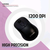ZEBION Vikings Wired Keyboard & Mouse Combo – Slim, Elegant & Ergonomic Chiclet Design with Nano Receiver