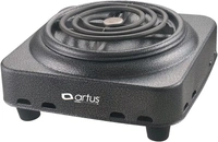 Artus 1000 Watt (CUTE) Portable Coil Electric Stove – Single Burner Induction Cooktop with Copper Coil, 6A Plug & Mild Stainless Steel Body