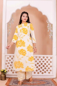 2 Piece Sunshine Bloom Kurti Set - 38