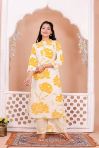 2 Piece Sunshine Bloom Kurti Set - 38