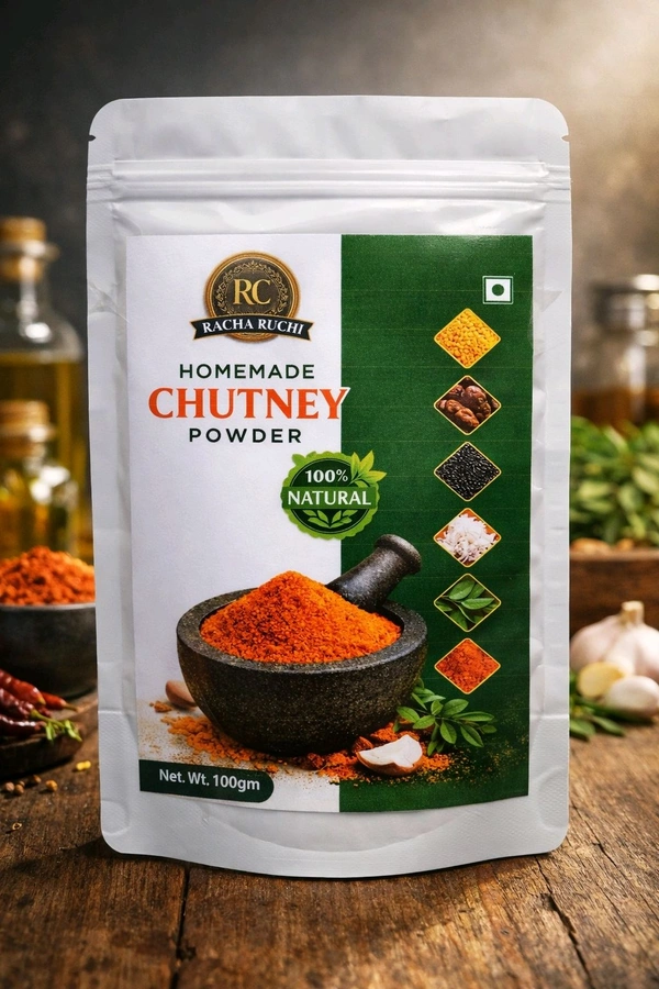 Homemade Chutney Powder Online| Pure Spices|Racha Ruchi - 100g