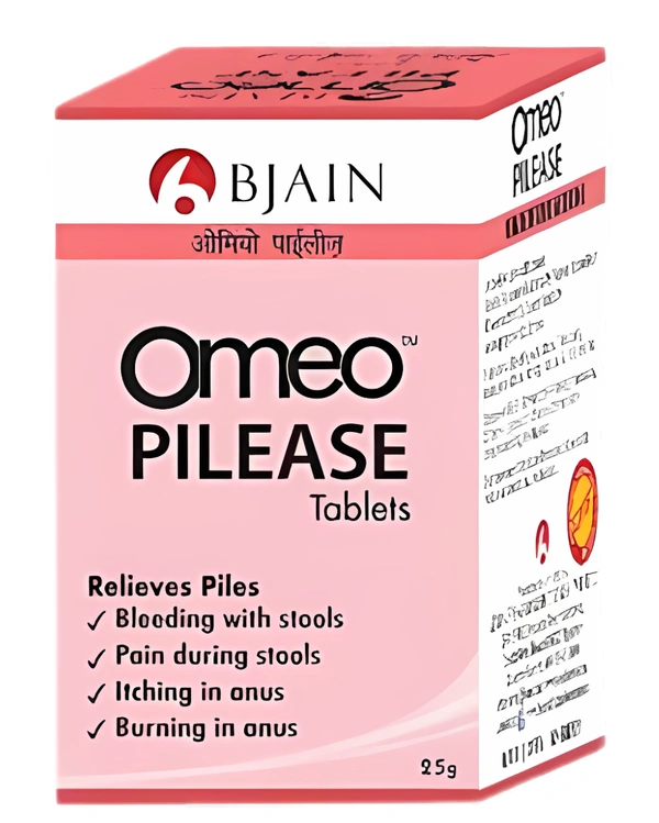 Omeo Pilease Tablets 25 Gms Bjain - Pack of 2