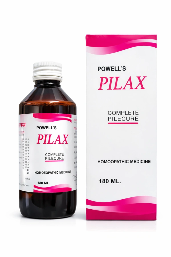 Powell's Pilax Syrup for Complete Pilecure 180 ml - Pack of 2