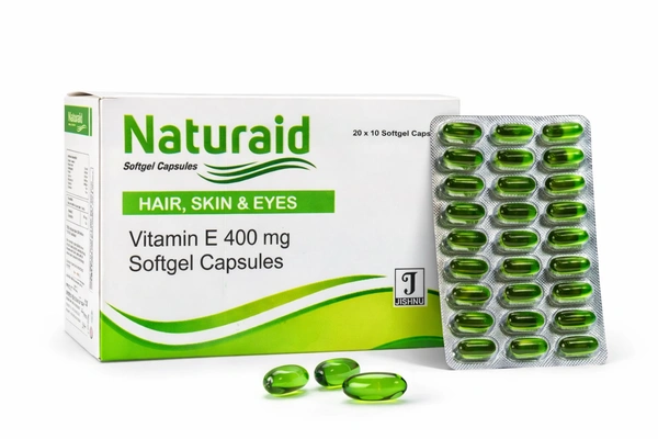 Naturaid Vitamin E 400 mg Softgel Capsules 20 x 10