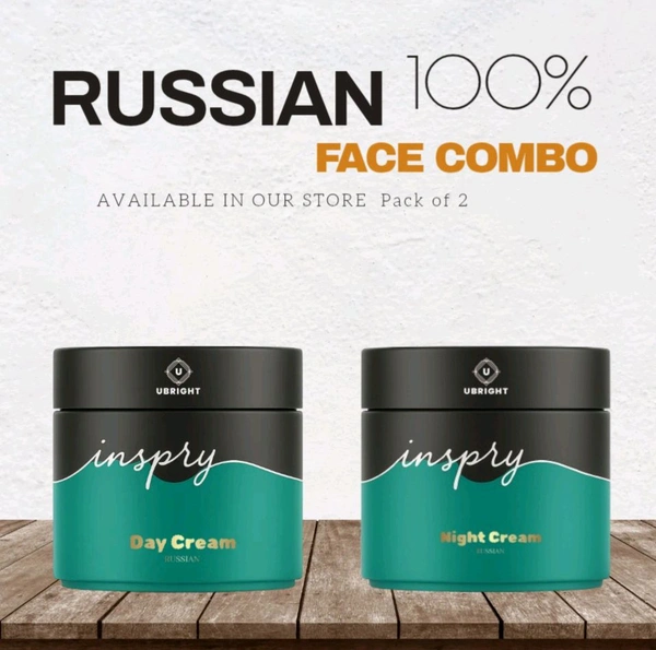 Russian Skin Whitning Product Combo [ Night Cream , Day Cream Pack Of 2   - 50 Gram