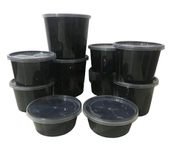 Reliance Double Lock Round Countainer with Anti Freezing And Microwave Poof ( No Leakage Garanted )  @ 50-100 Peices Per Pack - 1500ml, White