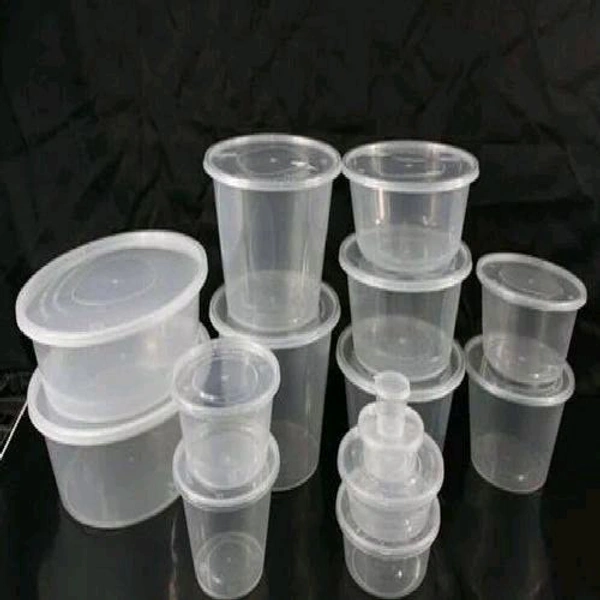 Reliance Double Lock Round Countainer with Anti Freezing And Microwave Poof ( No Leakage Garanted )  @ 50-100 Peices Per Pack - 1500ml, White