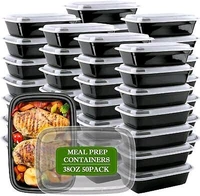 Polypack Food Grade  Reliance Double Lock Rectangular Container with Anti Freezing And Microwave Poof ( No Leakage Garanted ) - Black, White, 750 Ml