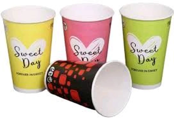  Paper Cup - Red, 130 Ml