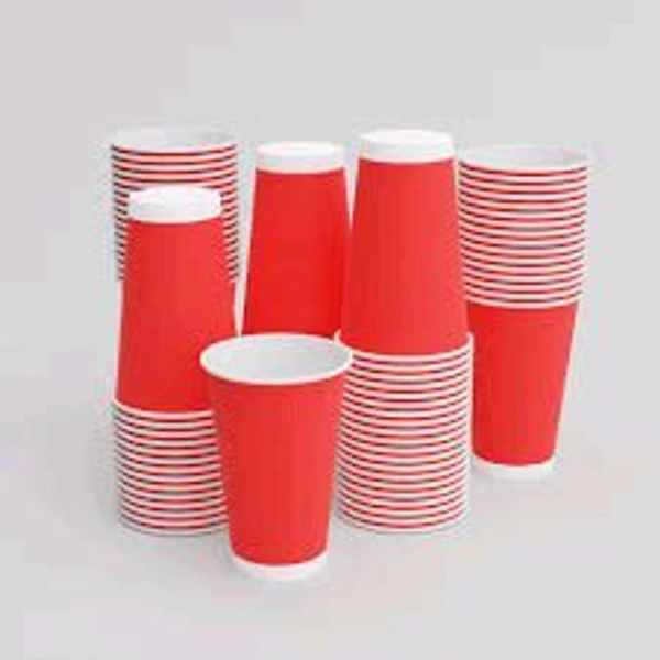  Paper Cup - Red, 400 Ml