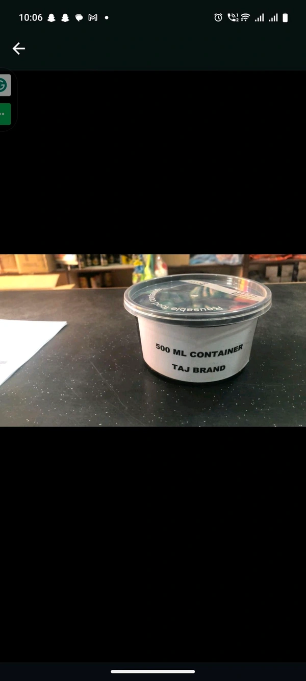 Royal Normal Food Container - Black, 750 Ml