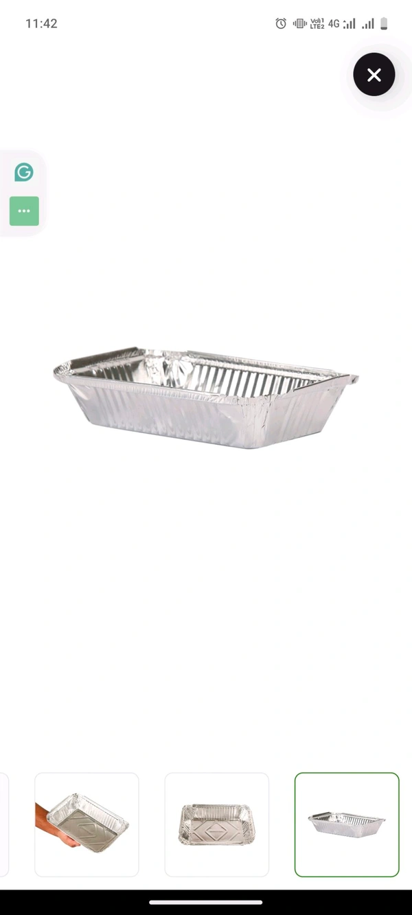 Silver Container With Lid - Mercury, 750 Ml