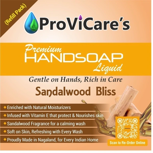 ProViCare Premium Handsoap Liquid Refill - Sandalwood Bliss - 5 Ltr