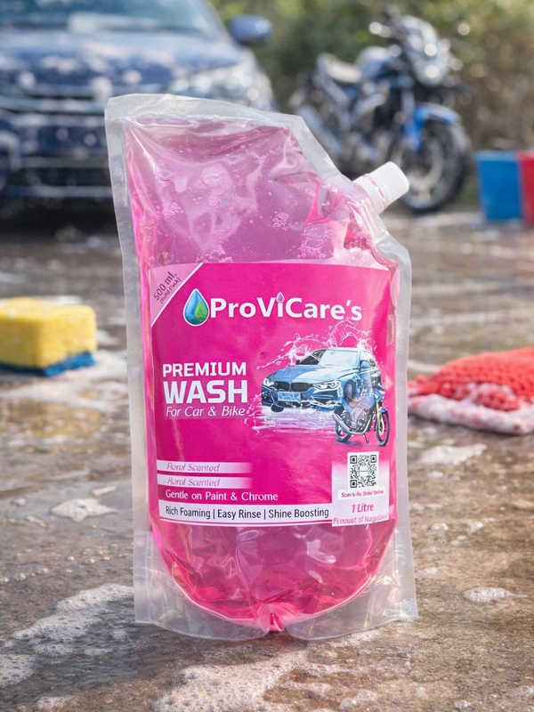 Premium Car & Bike Wash Gel Shampoo