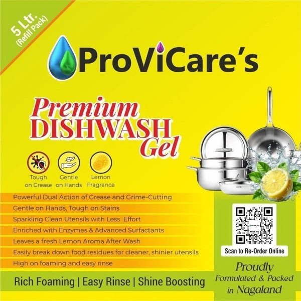 ProViCare Premium Dishwash Gel Refill - 1 Ltr