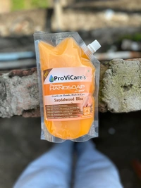 ProViCare Handwash Dispenser + Handwash Liquid - 500 ML - Sandalwood Bliss