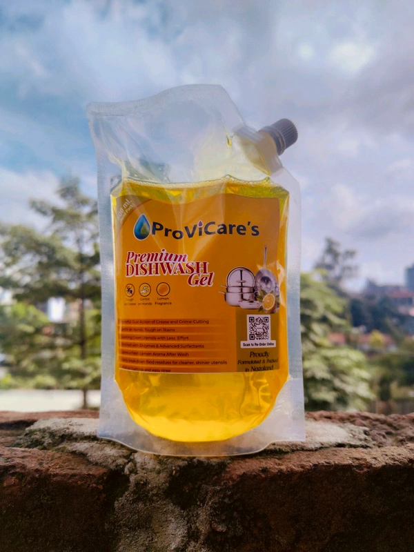 Double Layered Dishwash Liquid Dispenser + ProViCare Dishwash Liquid 500 ml